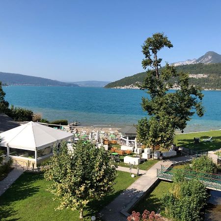 Logement Atypique Avec Vue Unique Panoramique Sur Le Lac D'Annecy, Dans Une Residence Avec Plage Et Ponton Privee Sur La Commune De Duingt Ngoại thất bức ảnh