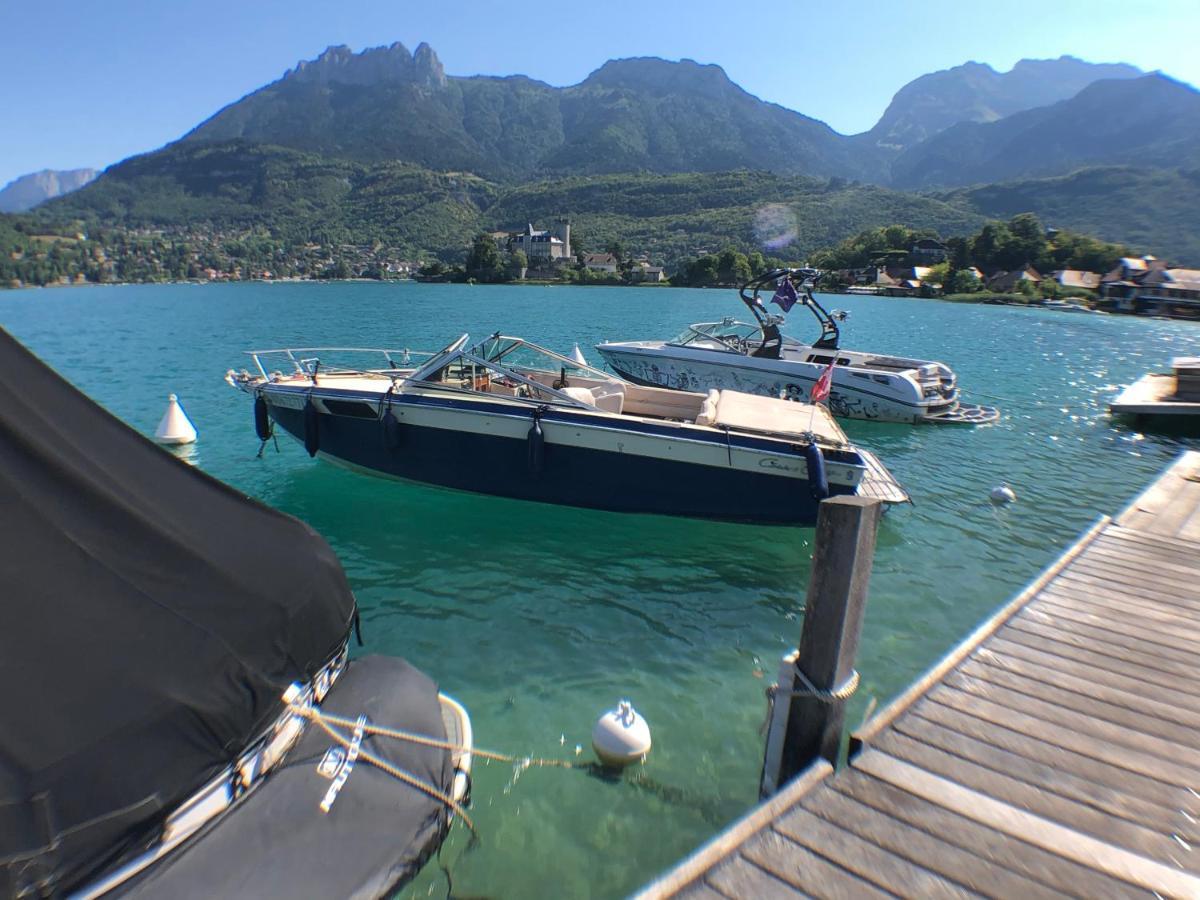 Logement Atypique Avec Vue Unique Panoramique Sur Le Lac D'Annecy, Dans Une Residence Avec Plage Et Ponton Privee Sur La Commune De Duingt Ngoại thất bức ảnh
