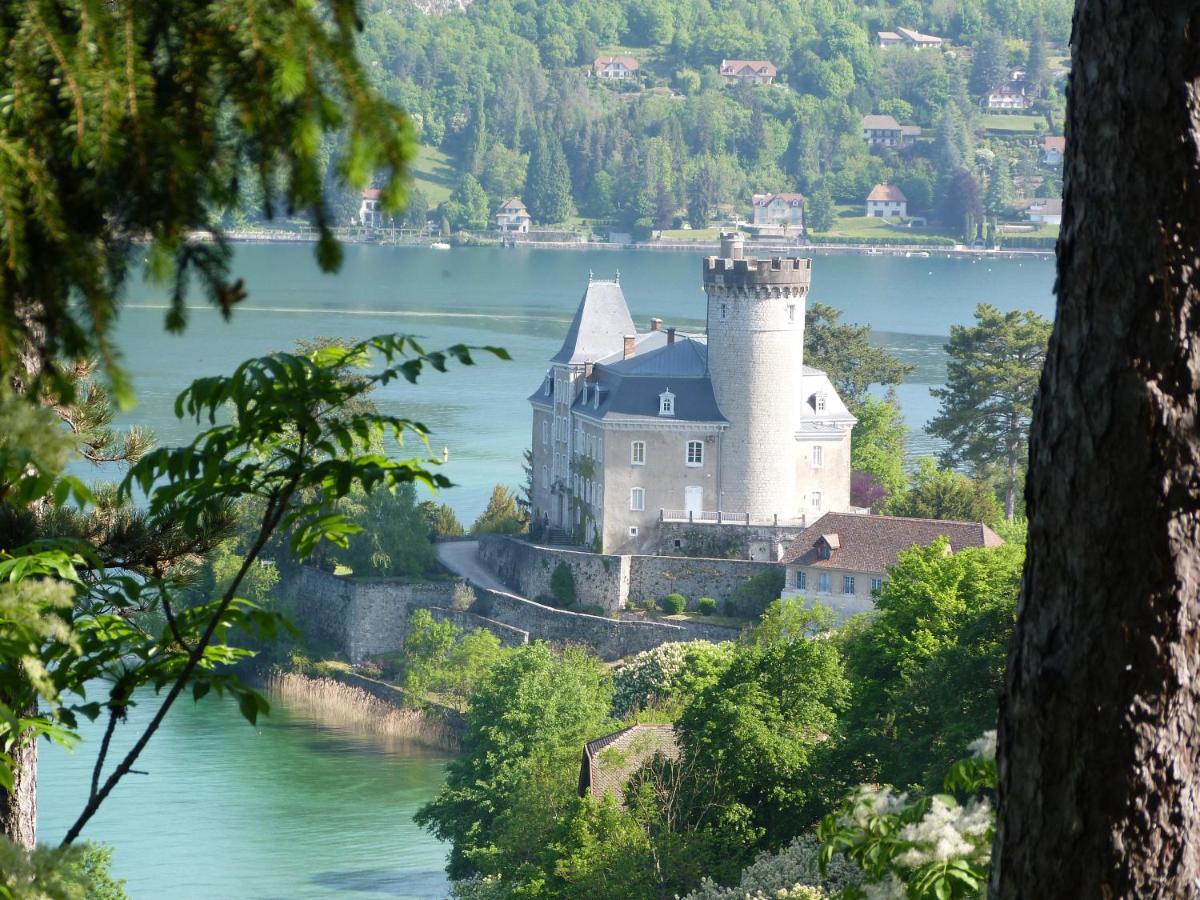 Logement Atypique Avec Vue Unique Panoramique Sur Le Lac D'Annecy, Dans Une Residence Avec Plage Et Ponton Privee Sur La Commune De Duingt Ngoại thất bức ảnh